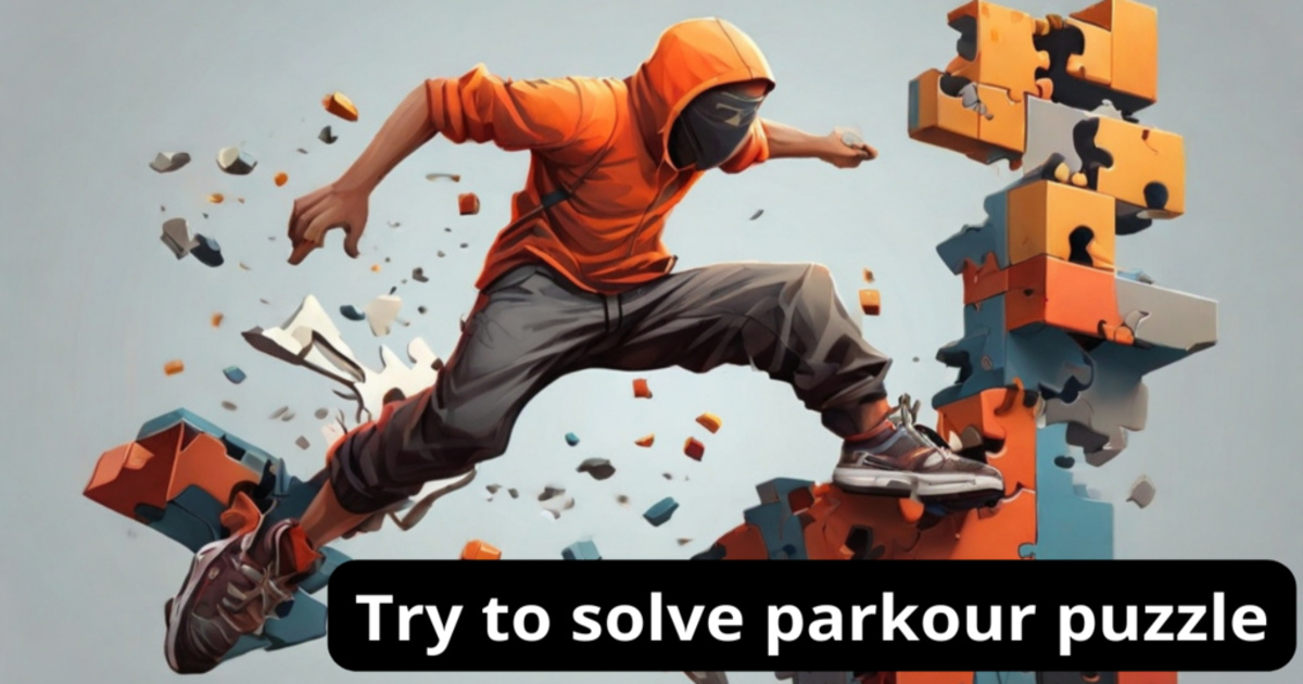 Image Parkour puzzle - FlipPuzzle